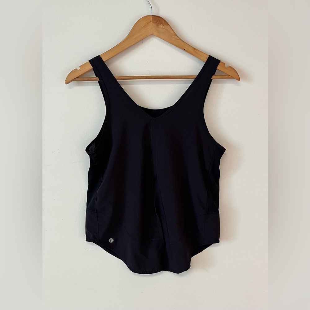 Lululemon Split Back Training Tank Top Black Women's No Size